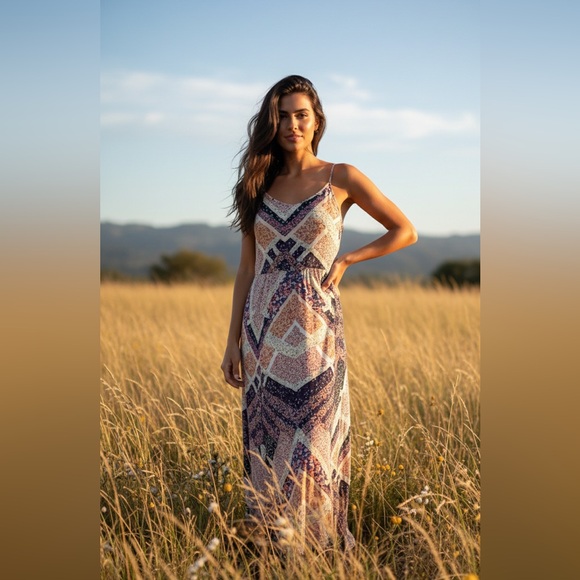 H&M Dresses & Skirts - H&M Geometric Maxi Dress- perfect for vacation, spring, summer, beach, Easter